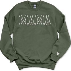 regamor sweatshirt for women embroidered mom sweatshirt mama sweatshirt embroidered mom sweatshirt