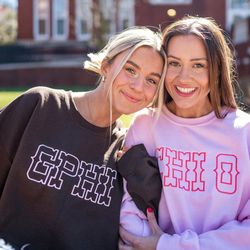 western embroidered crewneck sweatshirt