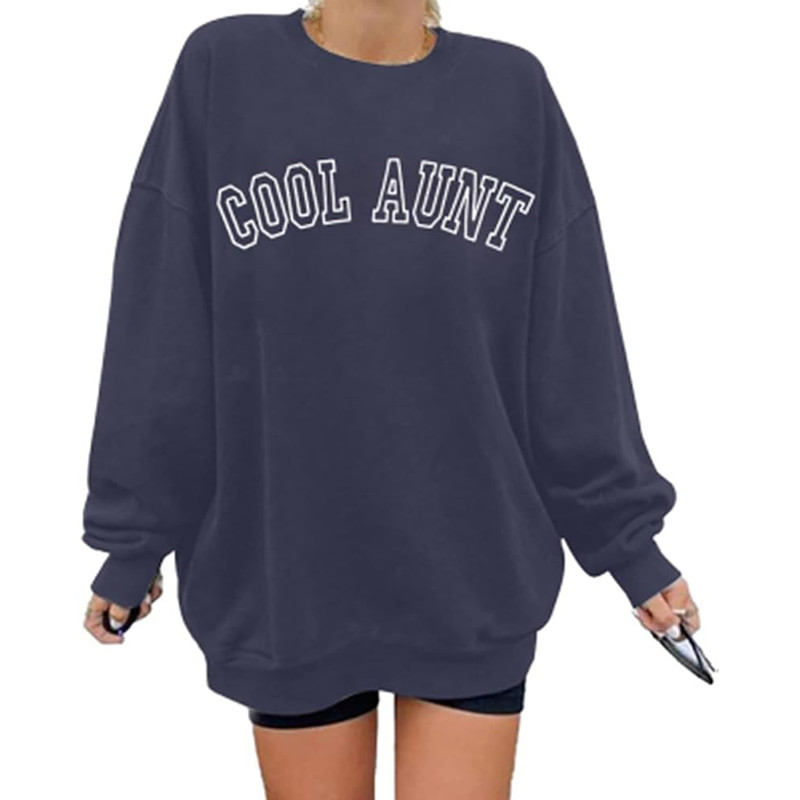 Women Cool Aunts Sweatshirt Auntie Letter Print Oversized Pullover Tops Embroidered Aunt Long Sleeve Lightweight Shirt.jpg