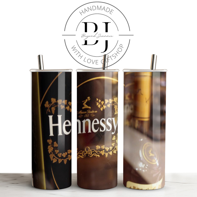 Hennessey Wrap 20oz Skinny Tumbler For Sublimation Tumbler Wrap PNG Instant Digital Download 0