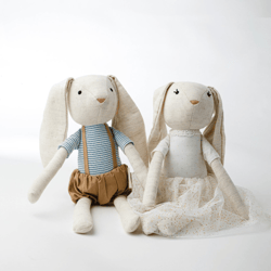 Jojo & Yoko Bunny -Handmade Soft Toys