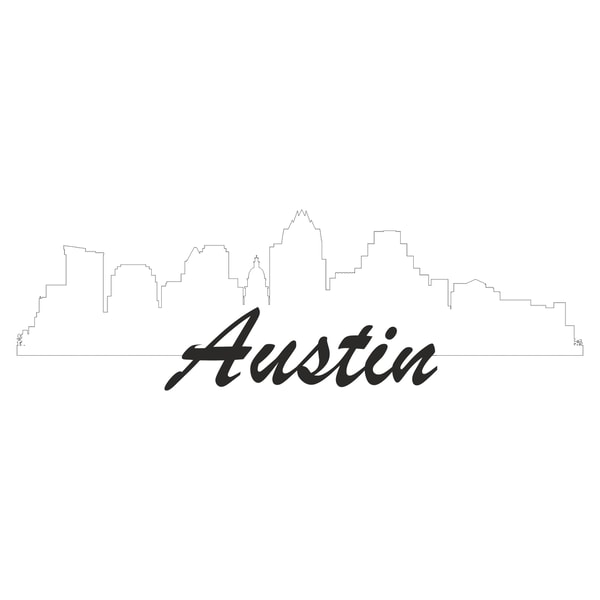 Austin Skyline SVG, Texas Silhouette, Texas Png, Austin Texa - Inspire ...