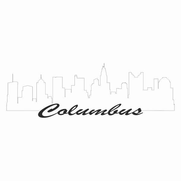 Colombus Svg Map Columbus Skyline SVG, Png, Columbus SVG Vector, Columbus Ohi | Inspire ...