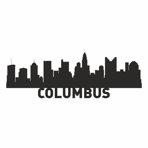 Colombus Svg Map Columbus Skyline SVG, Png, Columbus SVG Vector, Columbus Ohi - Inspire ...