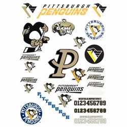 Pittsburgh Penguins svg, NHL, Pittsburgh Penguins Team Bundles Svg, NHL Bundle Svg, Instant Download
