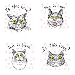Cat SVG, Cat Lover SVG, Cat Face svg, Cat Love SVG, Cats Love SVG, is this love svg, I love cats svg, Instant Download