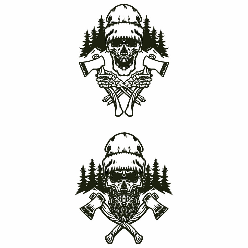 Skull Lumberjack Svg Bearded Skull Lumberjack Svg Lumberjack Svg Woodman Svg Carpenter Svg US Lumbe 0