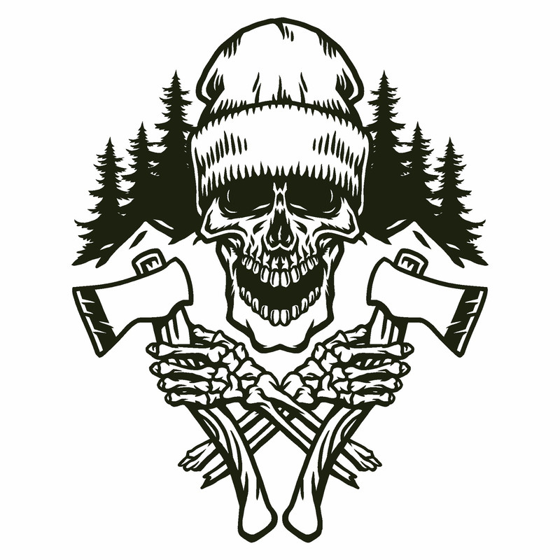 Skull Lumberjack Svg Bearded Skull Lumberjack Svg Lumberjack Svg Woodman Svg Carpenter Svg US Lumbe 1