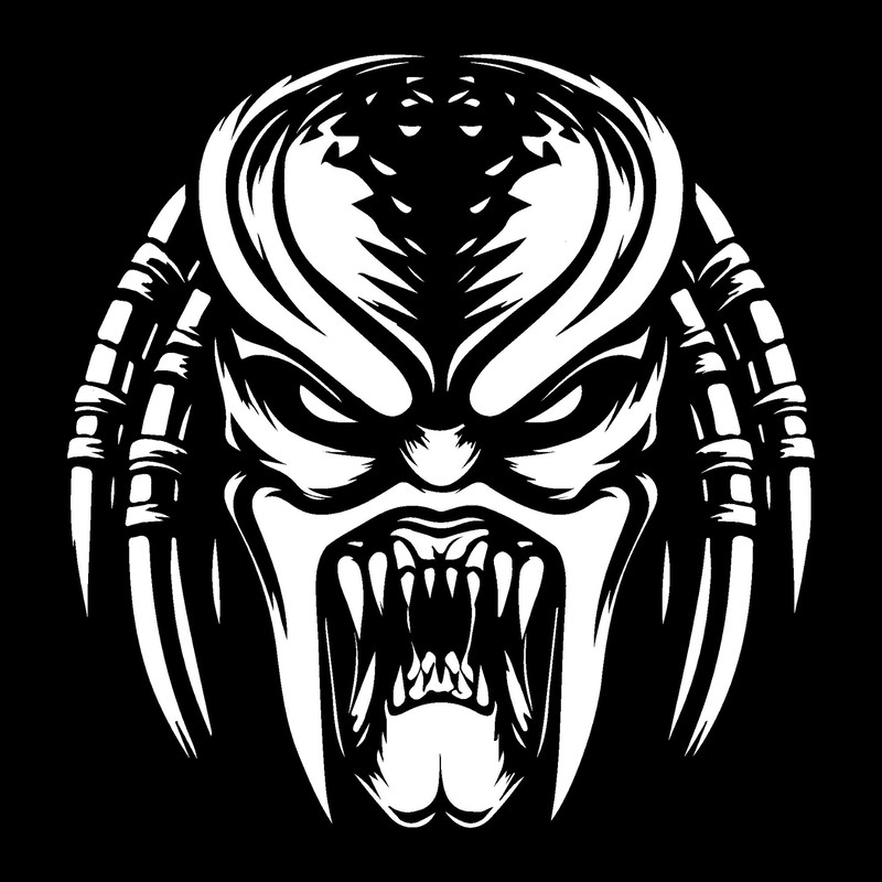 Predator Svg Bundle Predator SVG Predator Clip Art Depredador Svg Predator Cut File Alien Predator  6