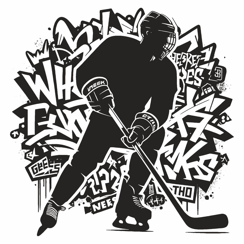 Hockey Player SVG Hockey Svg Ice Hockey Player Svg Custom Hockey Player SVG Hockey Player Cut File 1