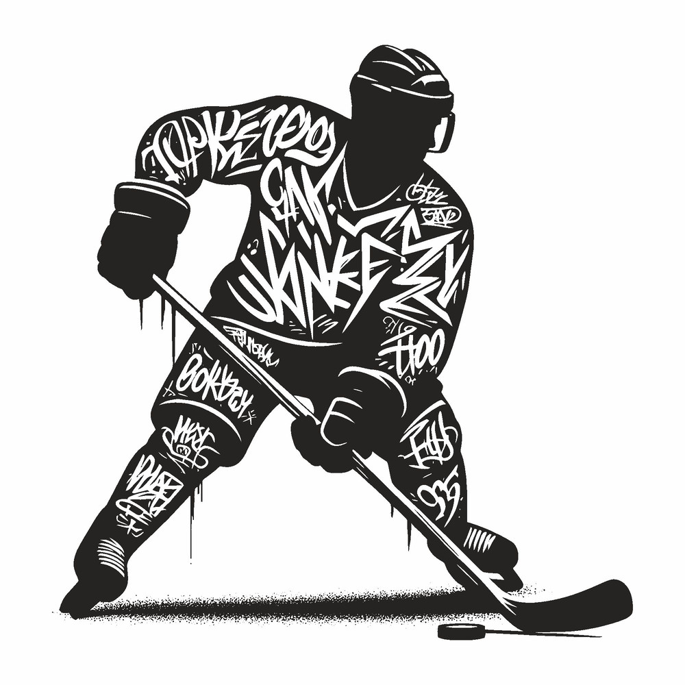 Hockey Player SVG Hockey Svg Ice Hockey Player Svg Custom Hockey Player SVG Hockey Player Cut File 3