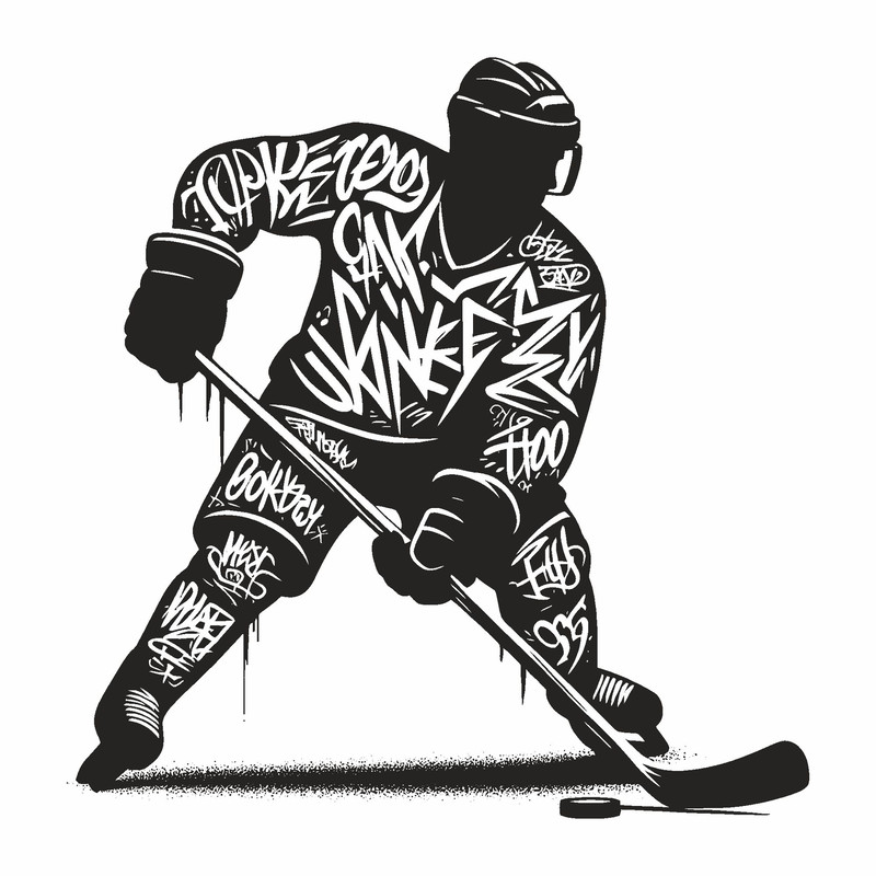 Hockey Player SVG Hockey Svg Ice Hockey Player Svg Custom Hockey Player SVG Hockey Player Cut File 3