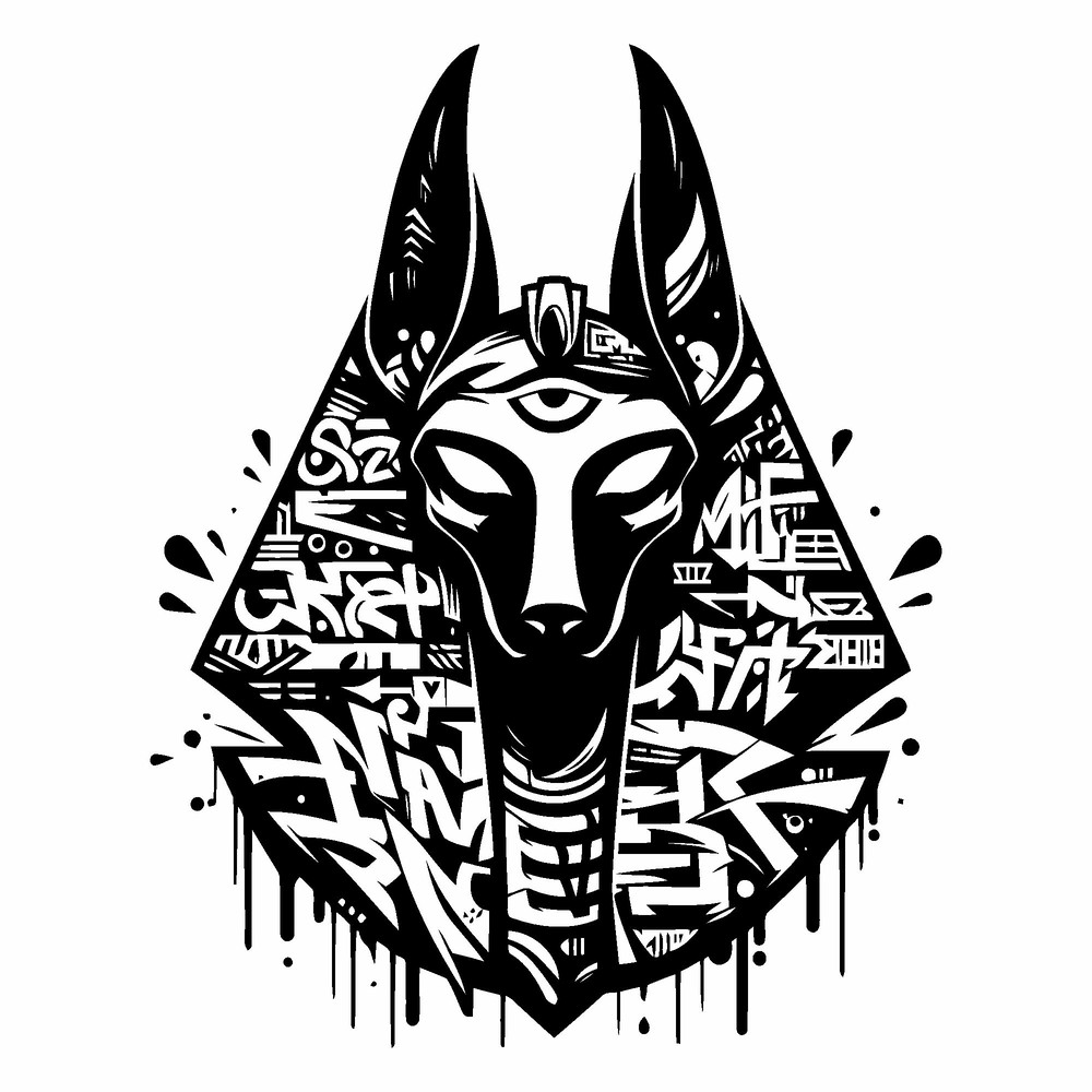 Anubis SVG Anubis God Of Death Svg Hand Drawn Anubis Svg Anubis Head SVG Ancient Egypt Anubis Ankh 1