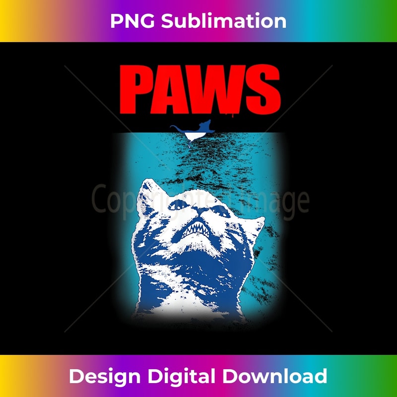 NF-20240113-5713_Paws Underwater Shark Attack T-shirt Funny Cat Parody Gift 1187.jpg