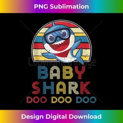Retro Vintage Baby Sharks T For Boys - Sublimation-Optimized PNG File - Craft with Boldness and Assurance