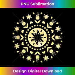 disney tangled rapunzel sun mandala - innovative png sublimation design - infuse everyday with a celebratory spirit