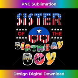 Sister of the Superhero Birthday Boy Super Hero Family - Bohemian Sublimation Digital Download - Customize with Flair