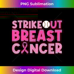 baseball strikeout breast cancer breast cancer awareness - urban sublimation png design - spark your artistic genius