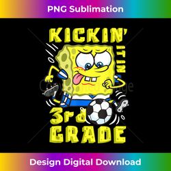 Mademark x SpongeBob SquarePants - SpongeBob Kickin It In 3rd Grade School Football Soccer - Vibrant Sublimation Digital Download - Crafted for Sublimation Excellence