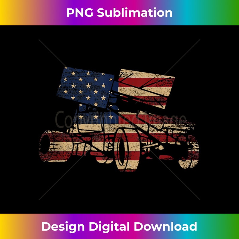 Patriot Racing Design Patriotic USA Flag Sprint Car Dirt Track Racing Lover - Vibr | Inspire ...