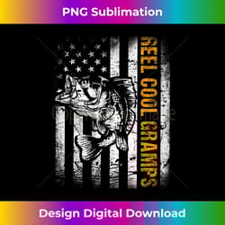 reel cool gramps american flag fishing father's day - sophisticated png sublimation file - crafted for sublimation excellence