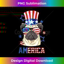 america pug dog owner 4th of july usa flag - vibrant sublimation digital download - immerse in creativity with every design