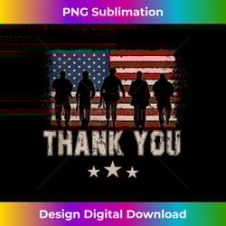 patriotic american flag thank you kid girl boy - edgy sublimation digital file - pioneer new aesthetic frontiers