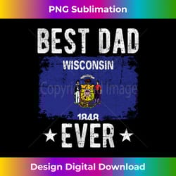 wisconsin dad flag design - best wisconsin dad ever - crafted sublimation digital download - crafted for sublimation excellence