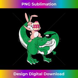 Bunny Riding Rex Cute Dino-saur Happy Easter - Artisanal Sublimation PNG File - Spark Your Artistic Genius
