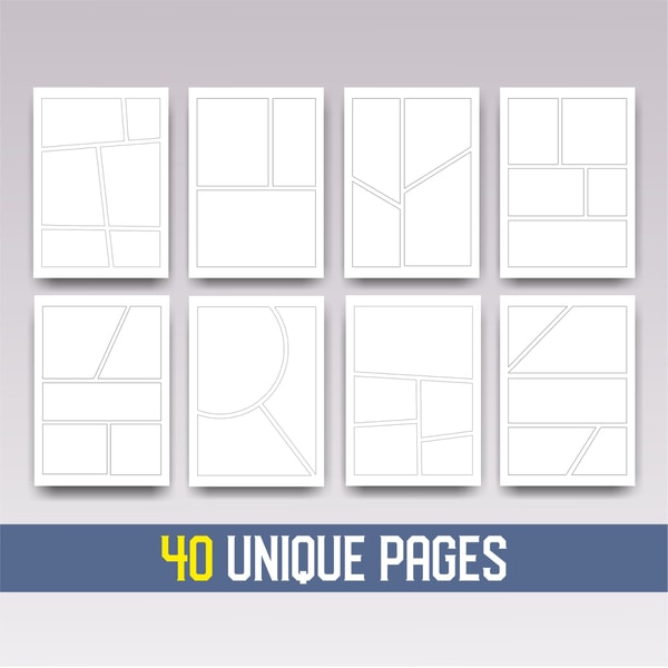 Blank Comic Book Template Pdf Printable Graphic Novel Pages Inspire