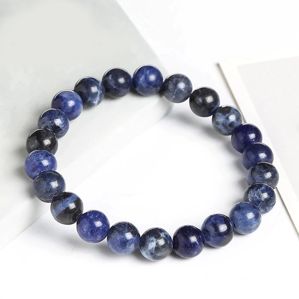 Healing Sodalite Bracelet Stone Jewelry6