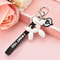 Cute Balloon Dog Car Keychainwhite