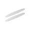 2 Pc Adhesive Bumper Protector Strip For Front & Rear Bumperswhite