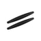 2 Pc Adhesive Bumper Protector Strip For Front & Rear Bumpersblack