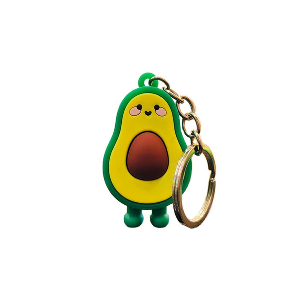Smiling & Winking Avocado Car Keychain5