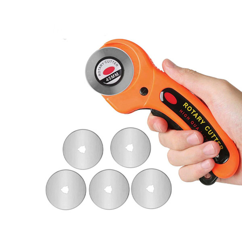 Leather Rotary Cutter Tool Set Cutter + Blades