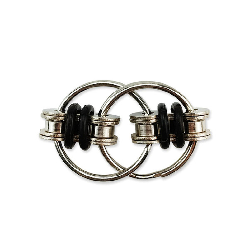 Flippy Link Bike Chain Fidget Toy Stress Reducer black