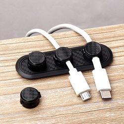 Small Adhesive Magnetic Cable Holder & Organizer