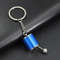 6-Speed Stick Shift Keychain blue
