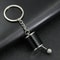 6-Speed Stick Shift Keychain black