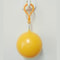 Portable Raincoat Ball Keychain yellow
