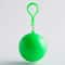 Portable Raincoat Ball Keychain green