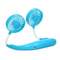 Wearable Portable Neck Fan For Personal Cooling Blue