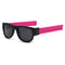 collapsible mirror lens sunglasses Rose Red