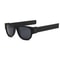 collapsible mirror lens sunglasses Black