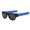 collapsible mirror lens sunglasses Blue
