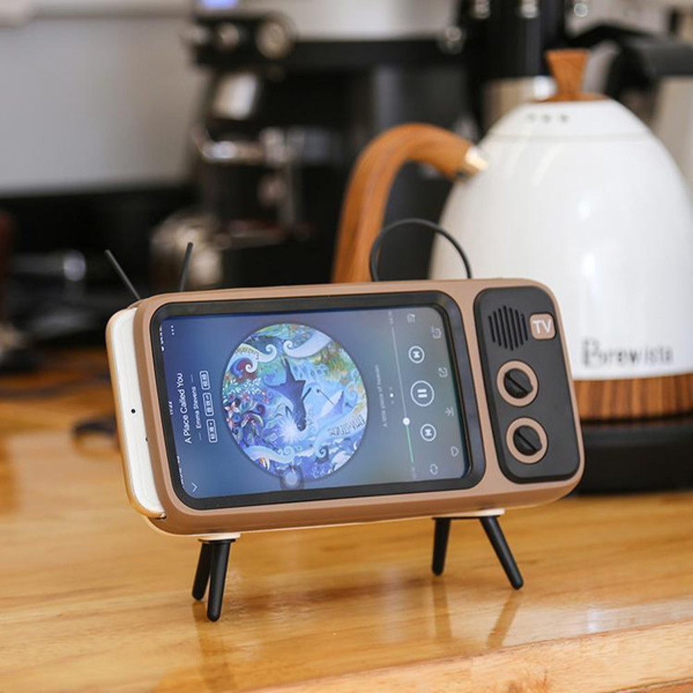 Vintage Mini Wireless Speaker Brown