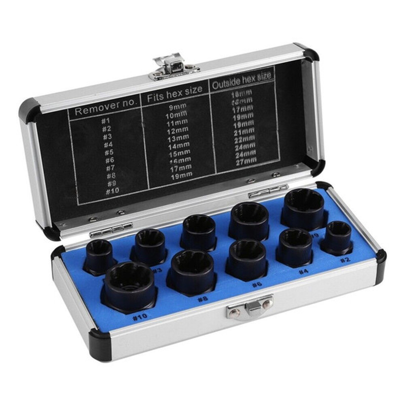 Damaged Nut Bolt Remover Set Deep Hole Set