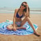 Beach Blanket & Cover Up Blue Mandala