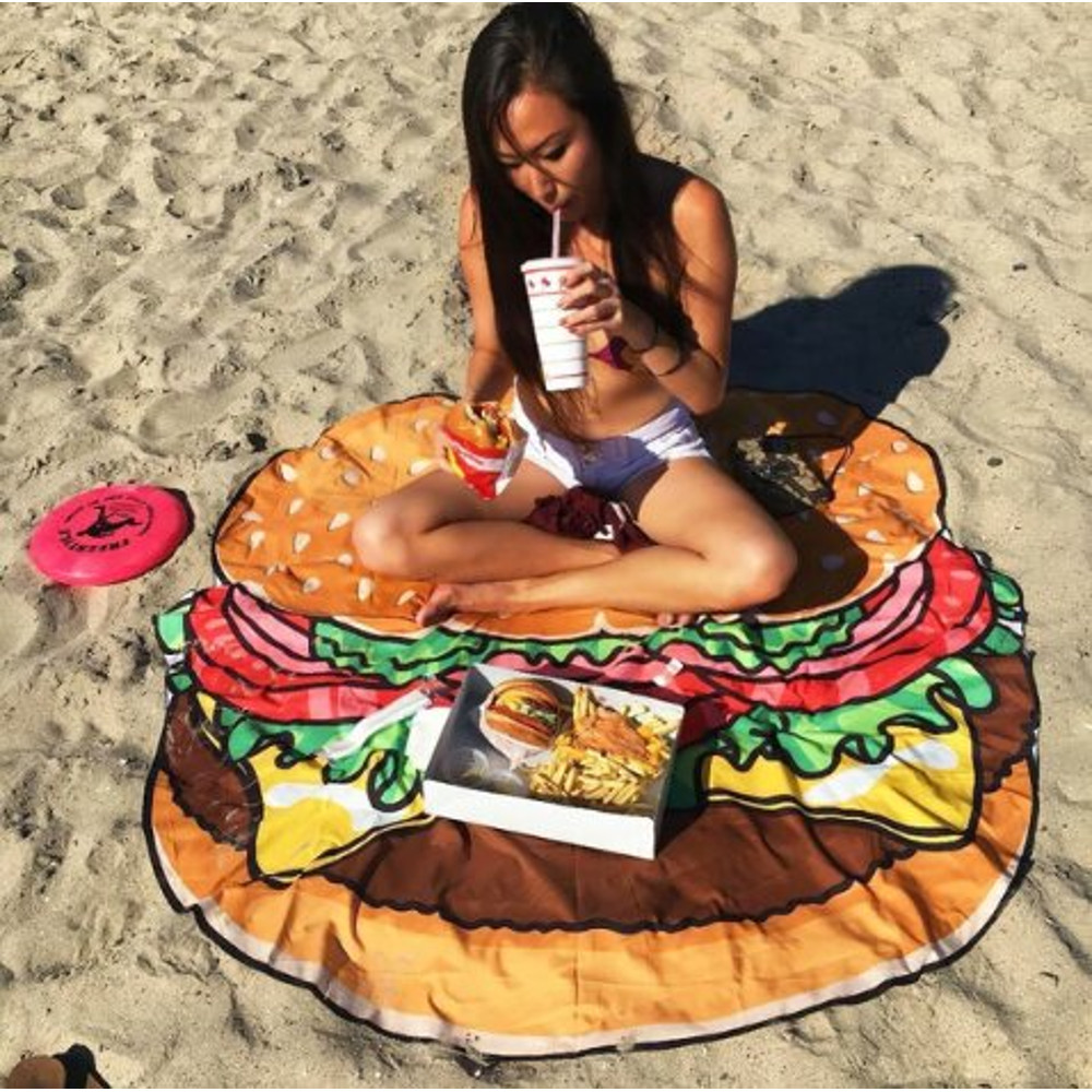 Beach Blanket & Cover Up Hamburger
